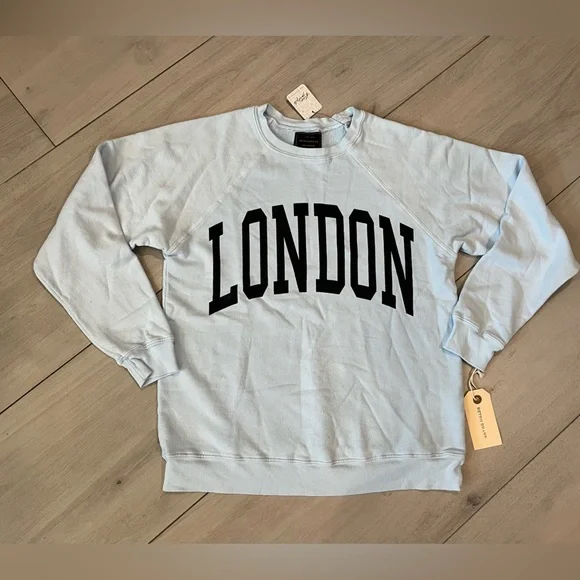 NWT Free People Retro Brand “LONDON” Sweatshirt